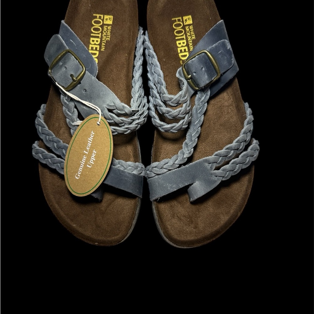White Mountain Gray and Brown Sandals